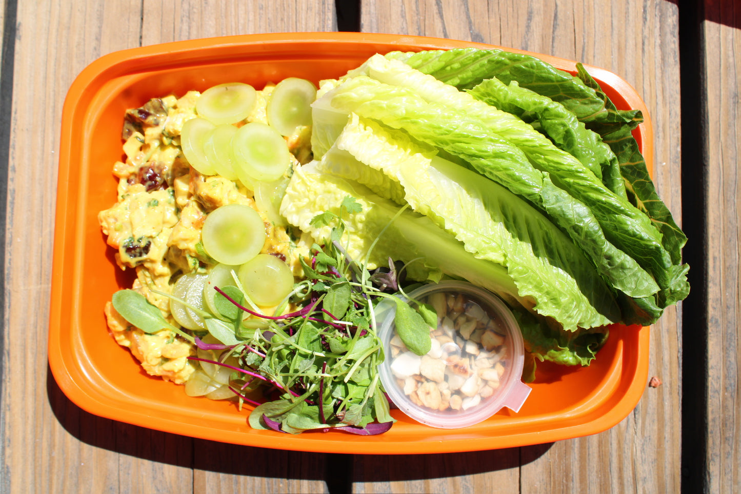 Curry Chicken Lettuce Cups